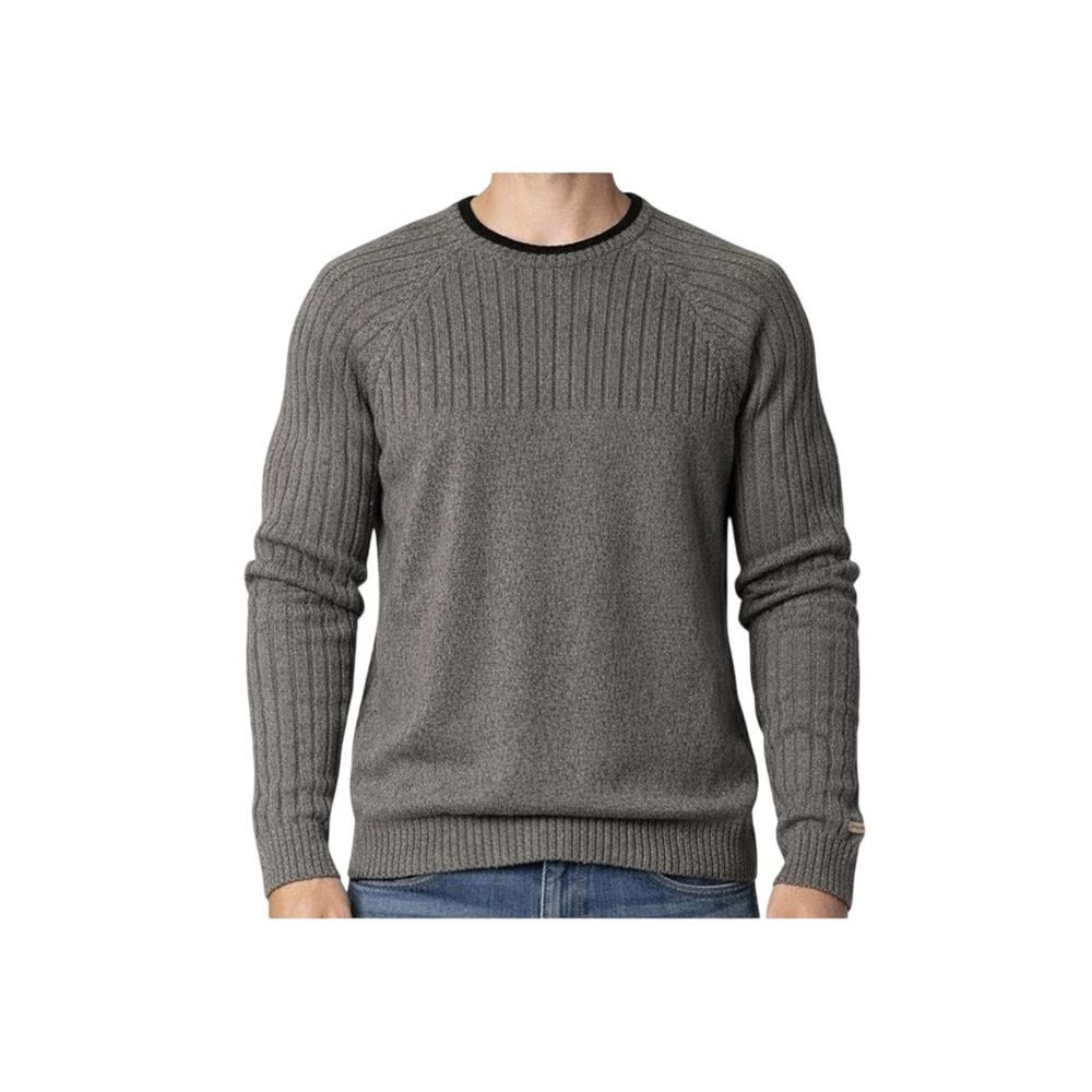 Columbia Sportswear Sweater Mens Size L Dark Gray Pullover Cotton Crew Neck Warm